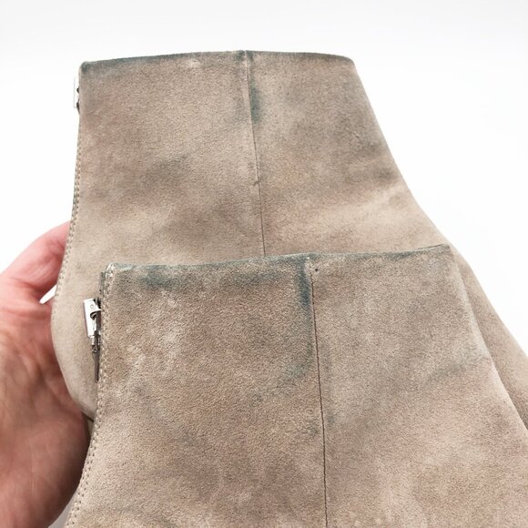 RAG & BONE Drea Tan Leather Suede Block Heel Ankle Boot Womens 9.5 - Picture 9 of 12